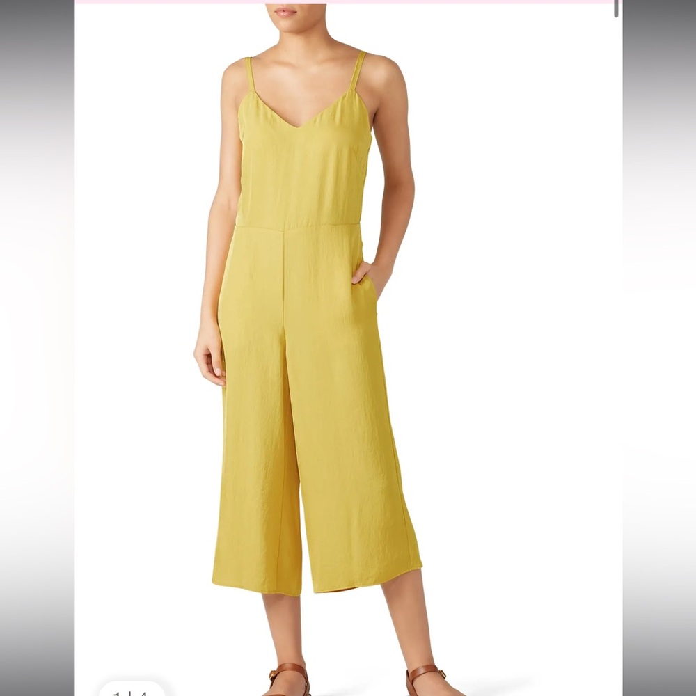 Vince Cami Yellow Mustard Sleeveless Jumpsuit